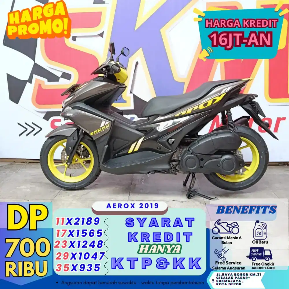 Kredit DP 700rb bawa pulang aerox 2019