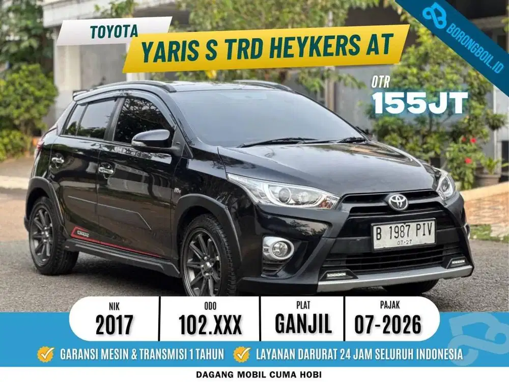 YARIS S TRD HEYKERS AT 2017 HITAM PAJK PANJANG ISTIMEWA SIAP PAKAI