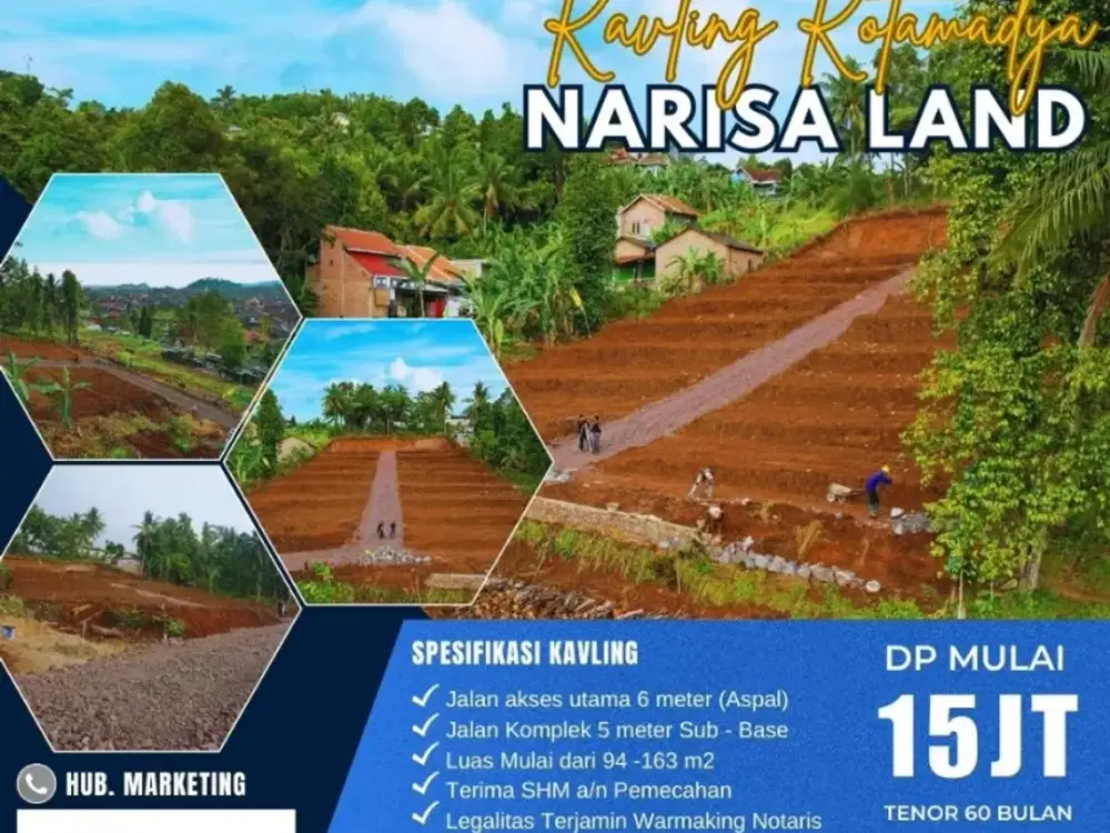 kavling view cantik susunan baru dp 15 juta aja