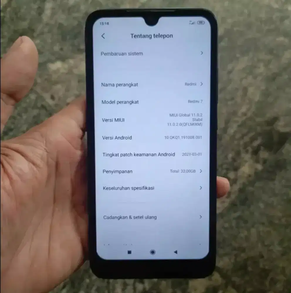 jual hp Redmi 7 3/32