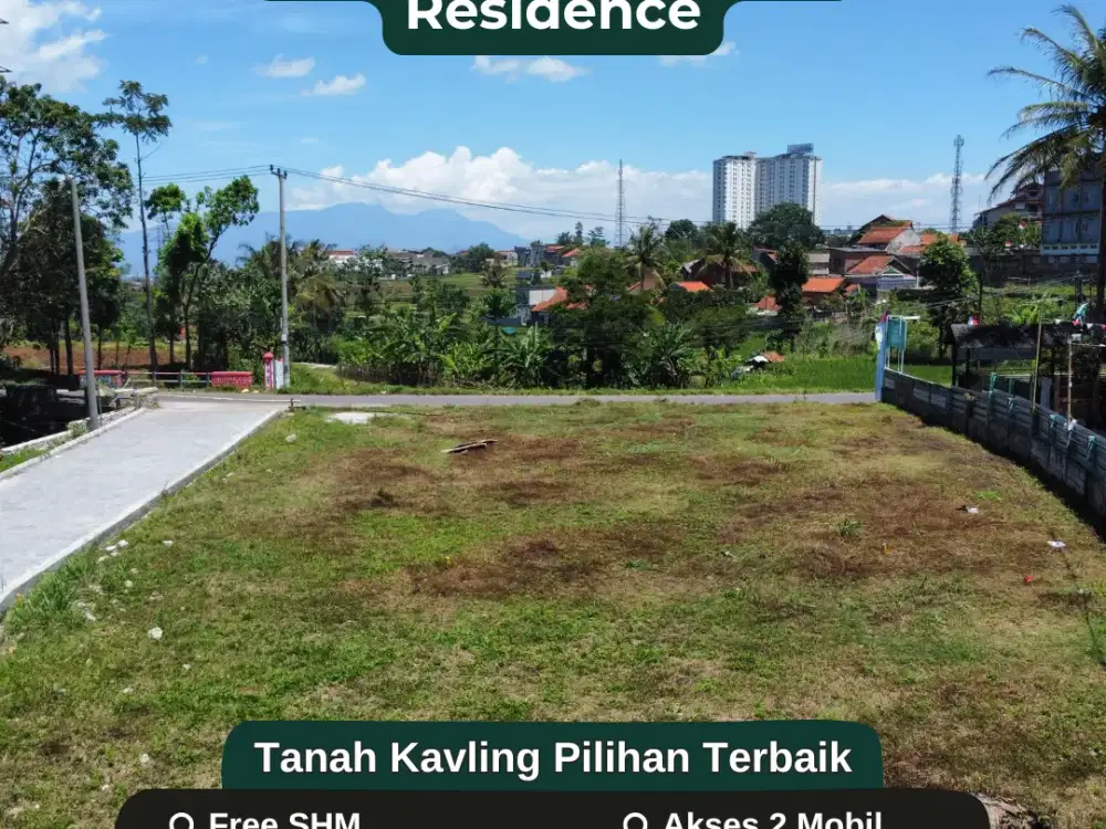 SOLD OUT Soon! Kavling Cluster Free SHM Cuma 1,2 KM UNPAD