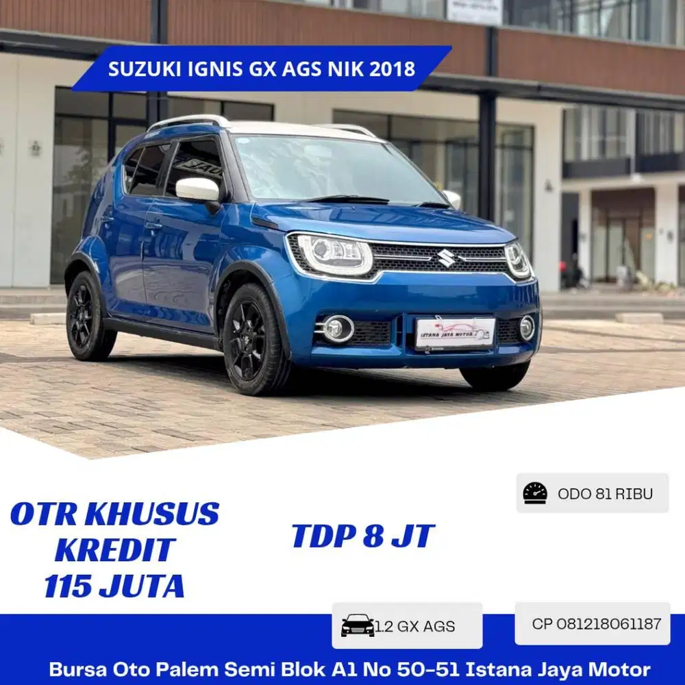 BERGARANSI Suzuki Ignis GX AGS NIK 2018