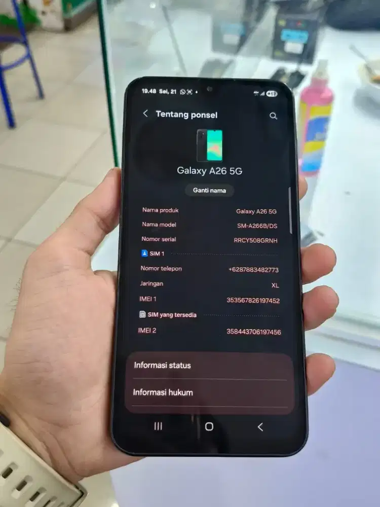 Samsung A26 5g 8/256gb fullset .. fisik 97% semua fungsi bagus