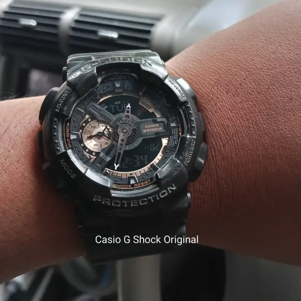 Jam Tangan Casio G Shock GA 110 RG Rose Gold Original
