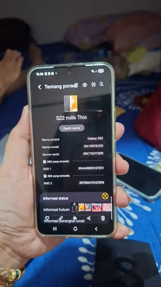 dijual samsung S22 second
