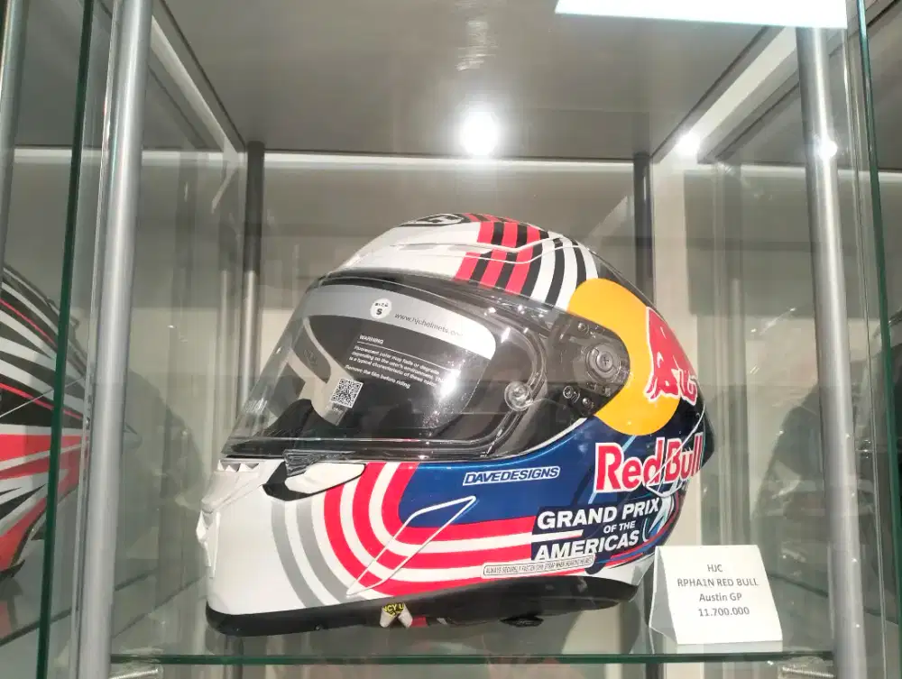 Credit Helm HJC RPHA1N RED BULL AUSTIN GP