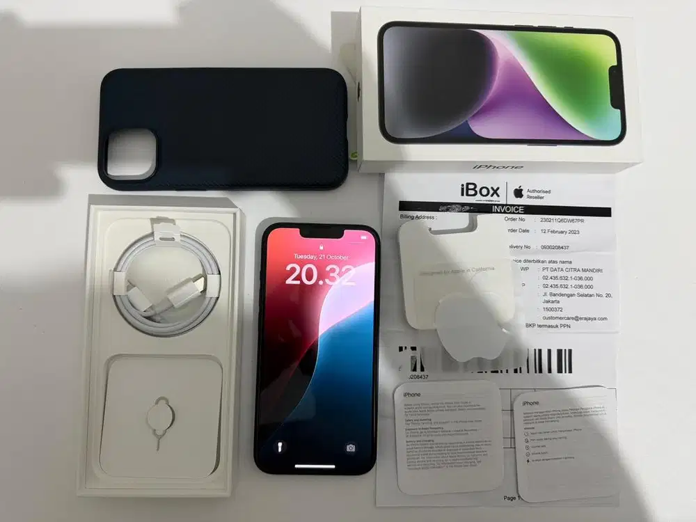 Jual Iphone 14 128Gb Ibox Warna Black Mulus No Minus