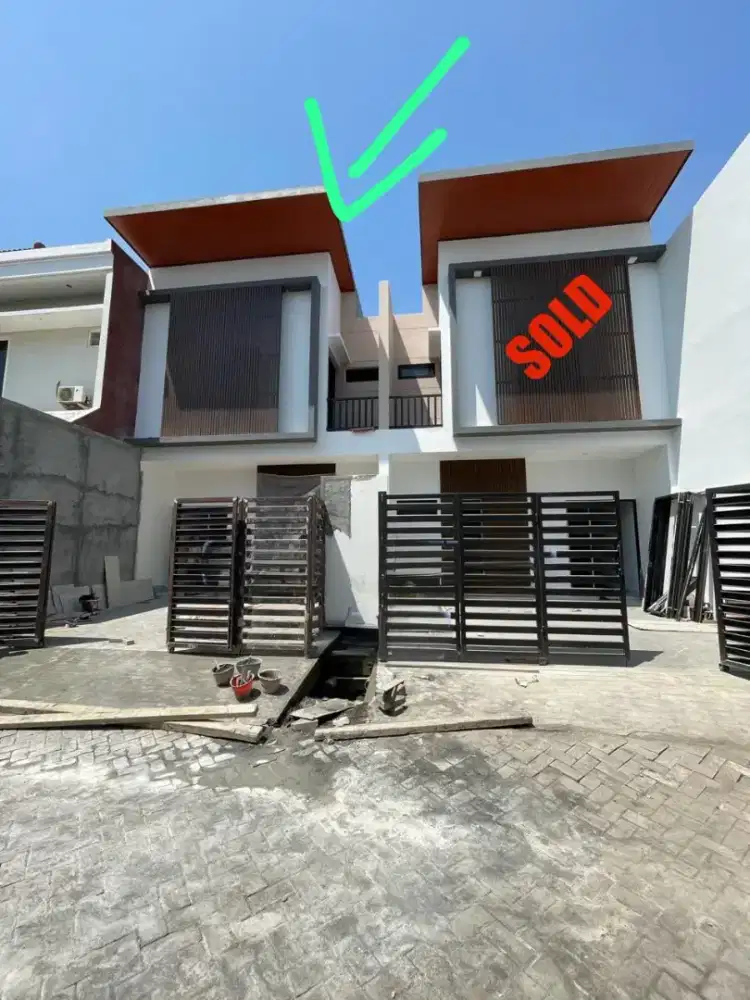 JUAL NEW HOUSE!! SUTO REJO TIMUR — SIAP HUNI, DESAIN MODERN MINIMALIS