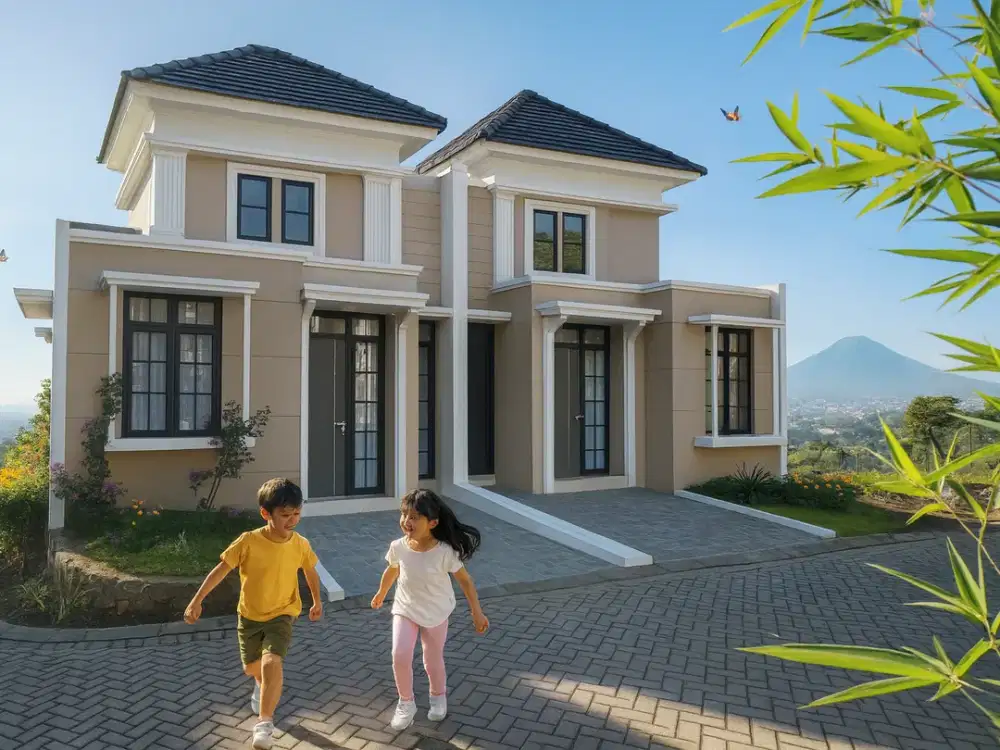 Rumah Bernuansa Villa dengan Suasana Dingin Pegunungan, Dekat Wisata Keluarga di Batu