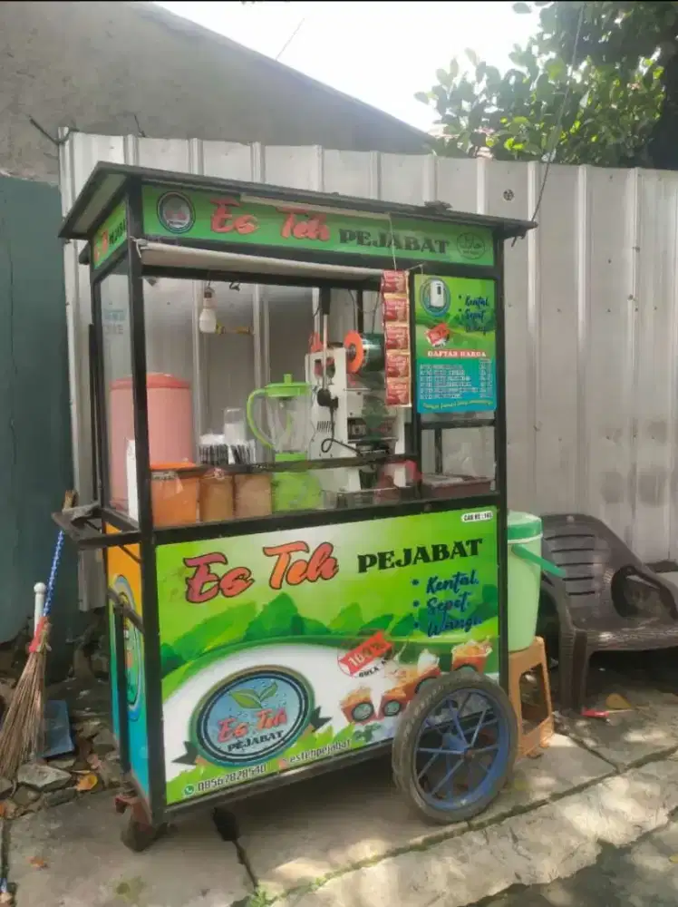 Jual gerobak es teh