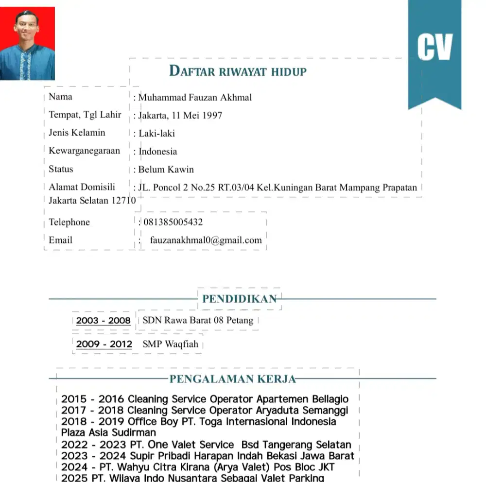 Syaa cari kerjaan utamakan driver/cleaning service/ob