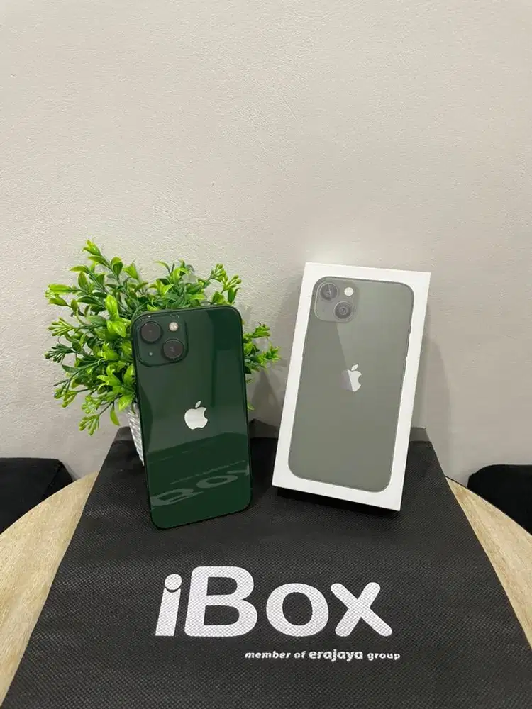 IPhone 13 128GB iBox Alpine Green mulus Fullset Ori BH 100% Permanen