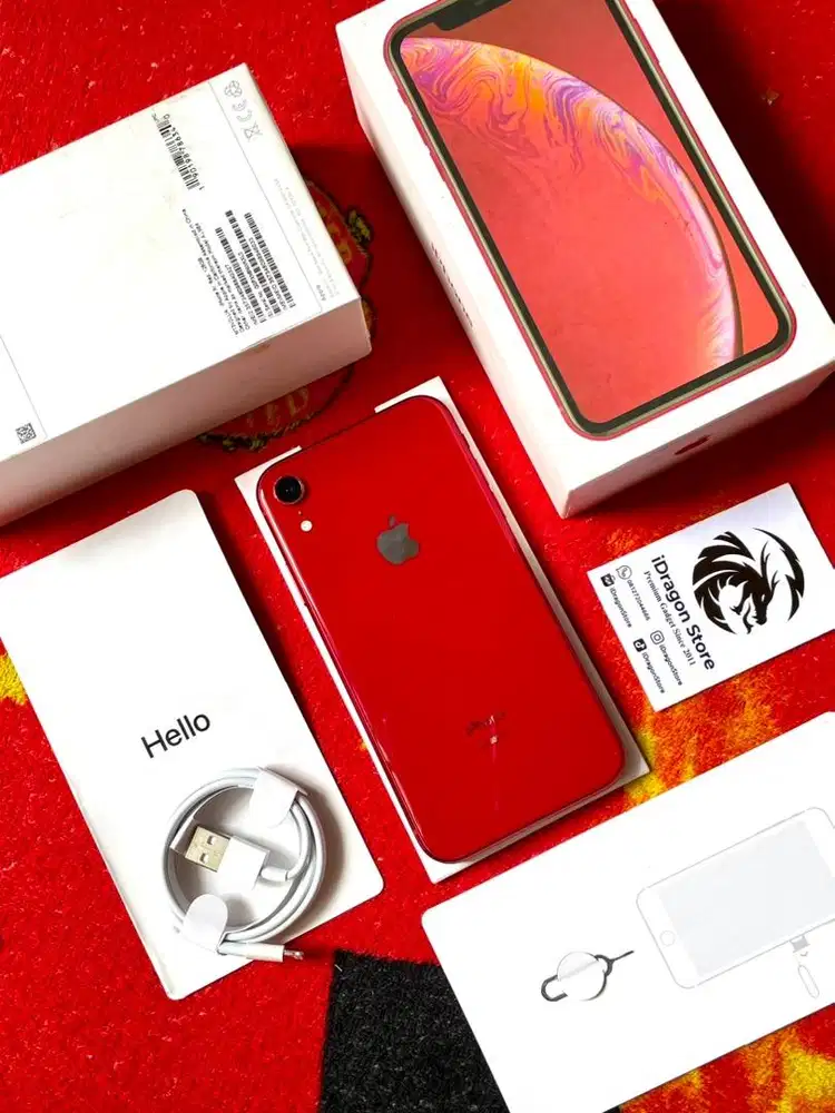 iphone XR 128gb Red Product Fullset sinyal aman permanen