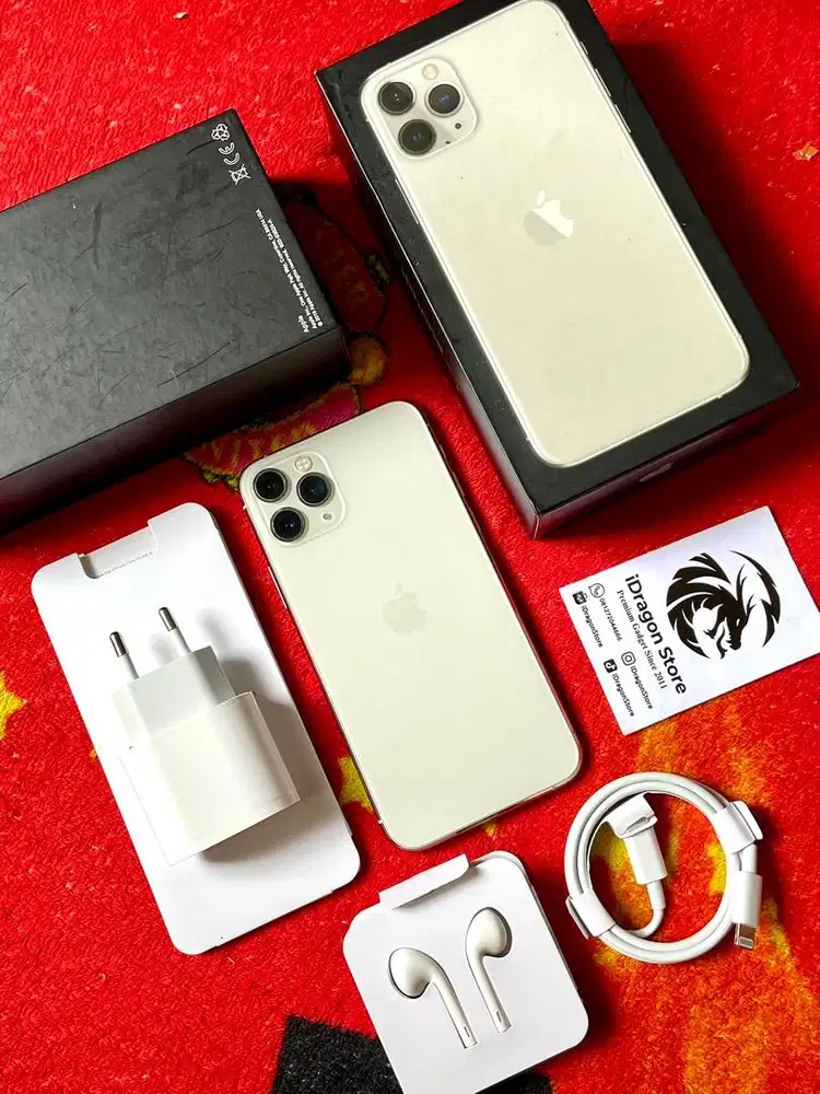 iphone 11 Pro 256gb Silver Sinyal aman Permanen pemakaian lama
