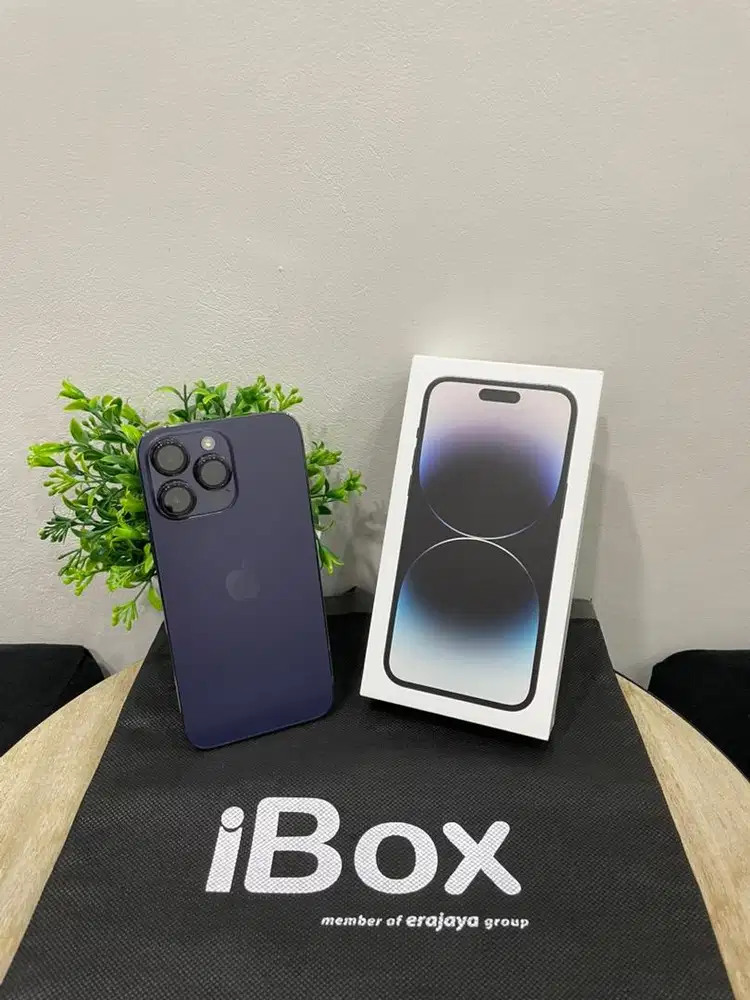 IPhone 14 ProMax 256GB iBox Purple mulus Fullset Ori BH 84% 3Utool 98