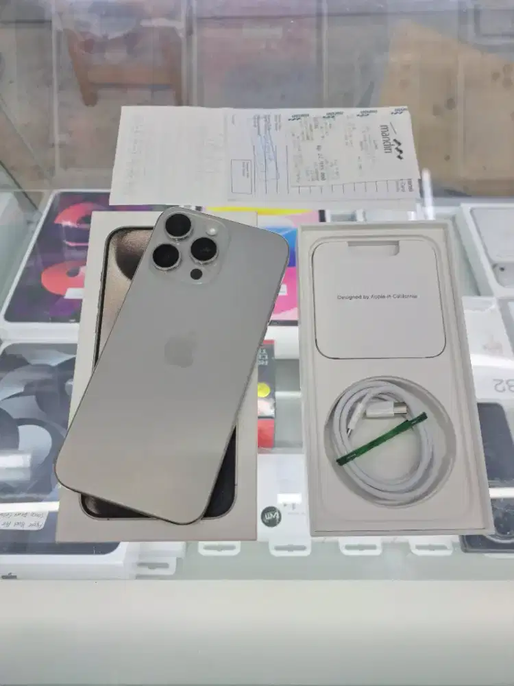 Second IPhone 15 Pro Max 256GB Natural  Ex IBOX Mulus Fullset Nego