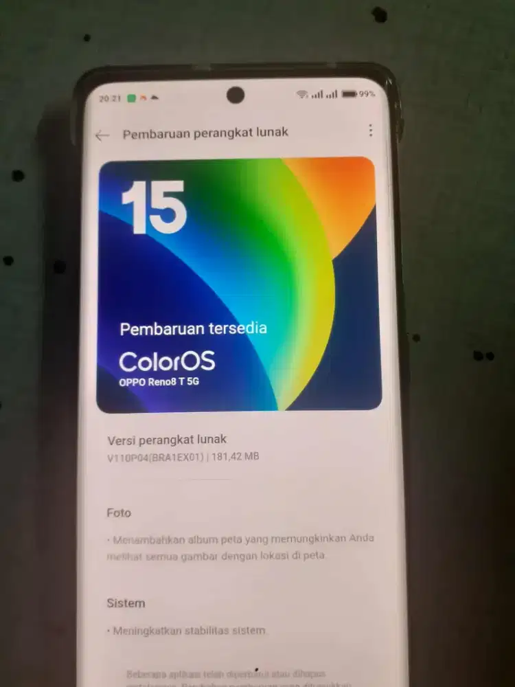 oppo reno 8T 5G layar lengkung original