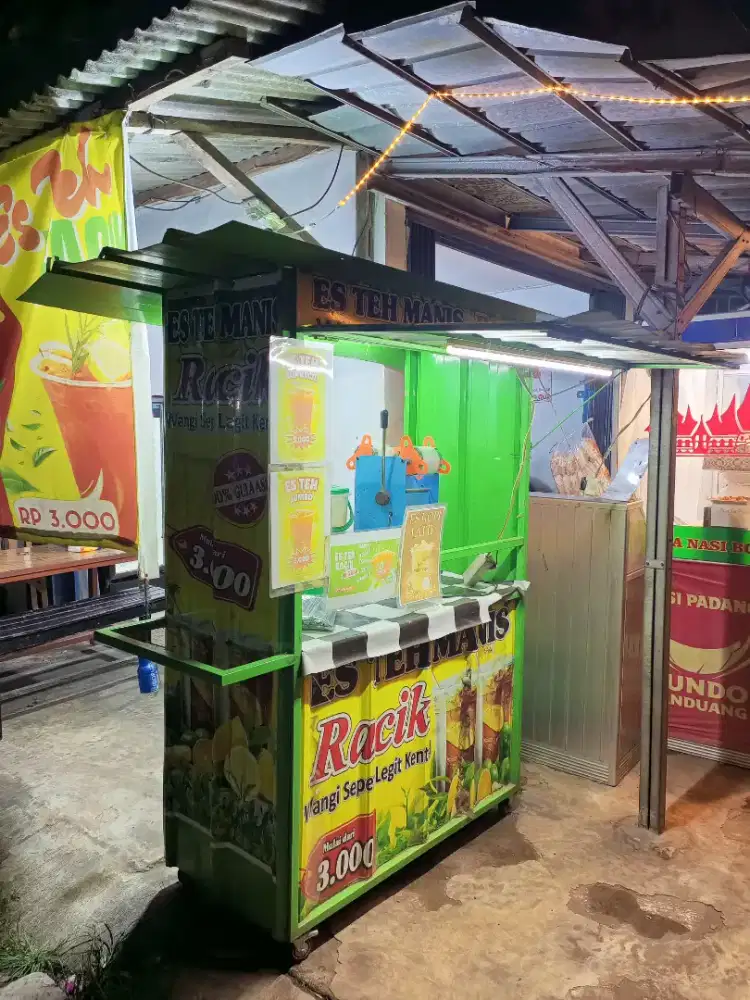 Gerobak Besi Es Teh dan Kopi