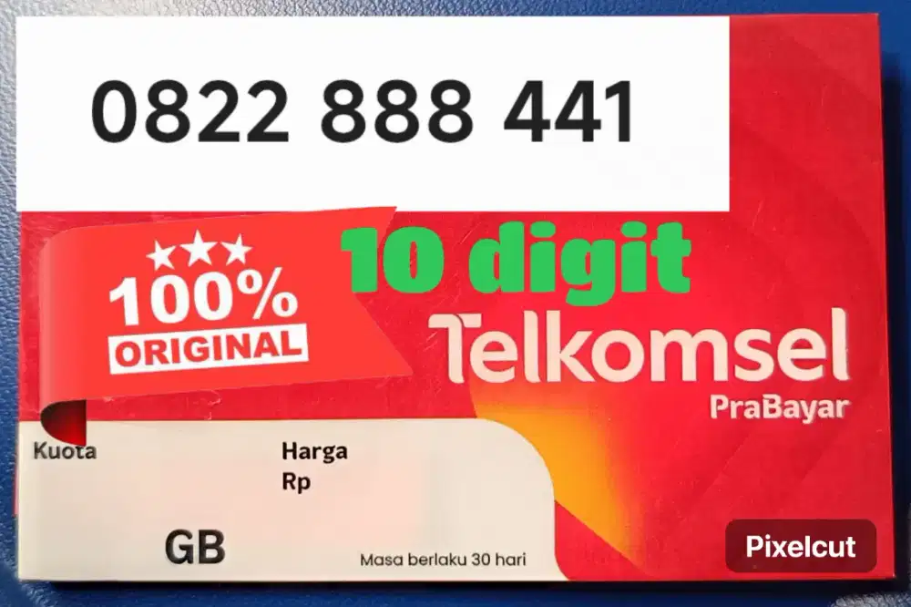 Nomor Cantik 10 digit Simpati Telkomsel
kouta 260 GB 1 Tahun