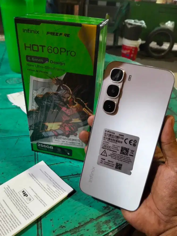 Infinix Hot 60 Pro Ram 8/256 Layar Slim Fullset Mulus nominus