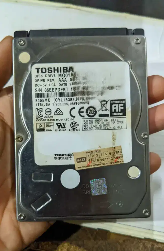 HDD Laptop 1TB Toshiba Murmer