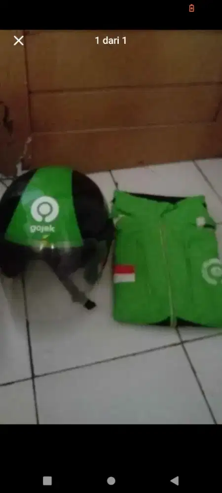 jaket+helm gojek