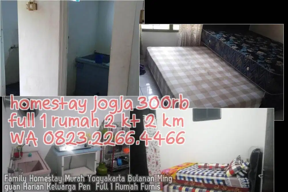 Family Homestay Murah Yogyakarta Bulanan Mingguan Harian Keluarga Pen