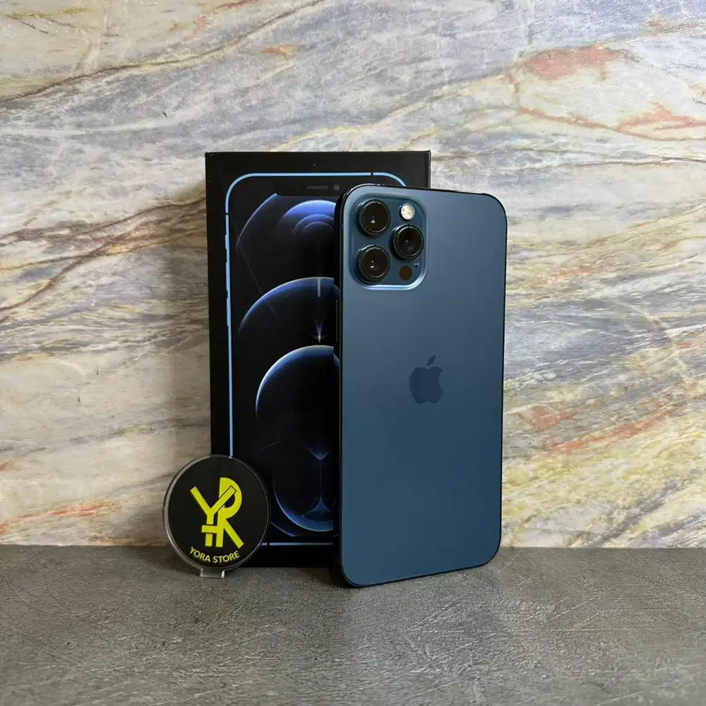 iPhone 12 ProMax 256GB Blue Second All Op Permanent - Fullset