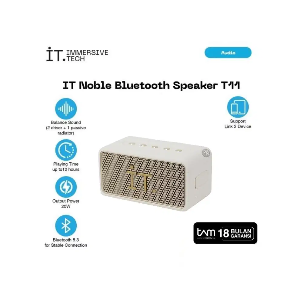 IT Noble Bluetooth Speaker - Garansi Resmi TAM