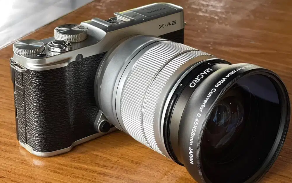 lensa kit fujifilm dan converter wide dan makro
