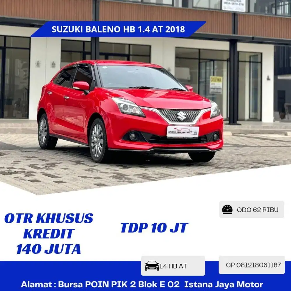 LOW KM Suzuki Baleno HB 1.4 AT NIK 2018