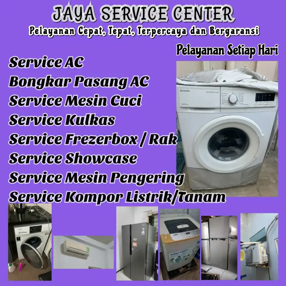 Service Mesin Cuci Kulkas Frezerbox Servis AC Bongkar Pasang AC Sedati