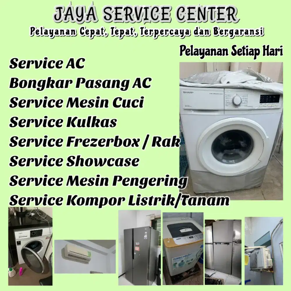Service Kulkas Frezer AC Servis Mesin Cuci Bongkar Pasang AC Sukodono