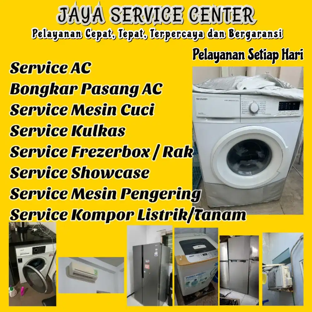 Service Kulkas Frezer Bongkar Pasang AC Servis AC Mesin Cuci Tulangan