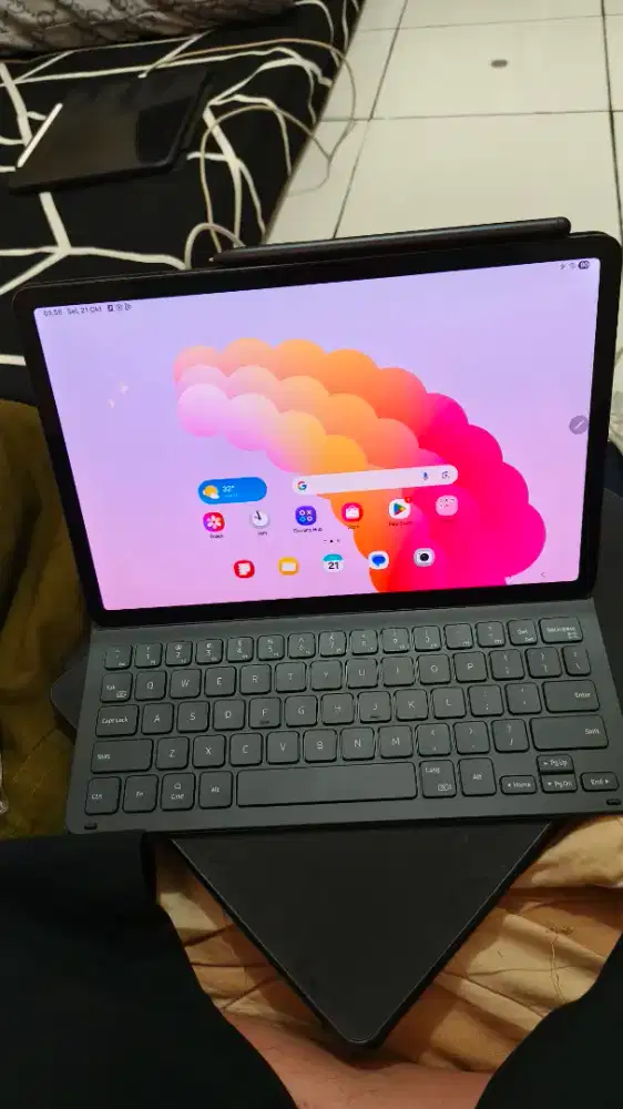 Samsung tab s8 wifi only 8+8/128 full accessories