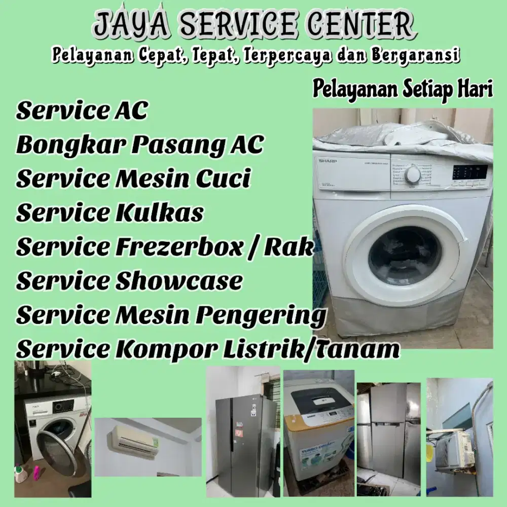 Service Mesin Cuci Kulkas Bongkar Pasang AC Servis Frezer AC Genteng