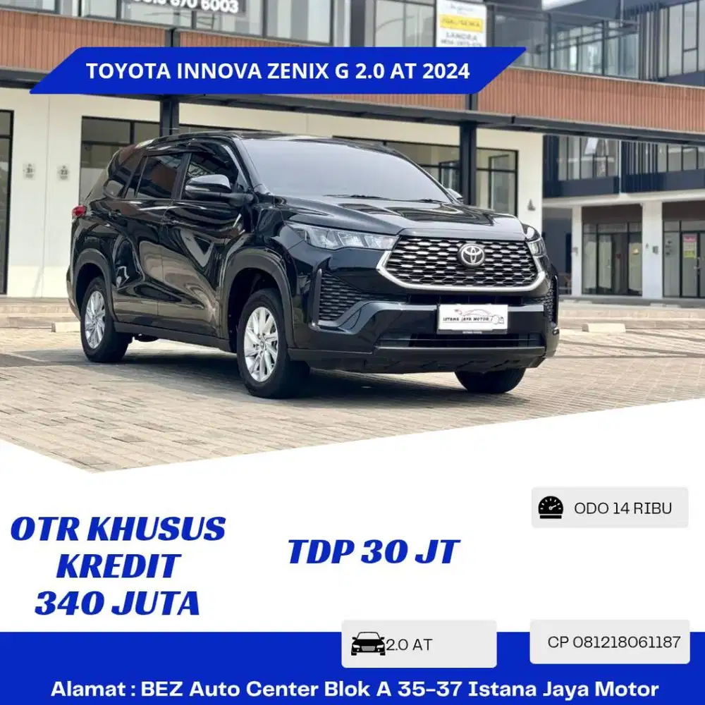 KM 14RB Toyota Innova Zenix G Bensin 2.0 G AT 2024