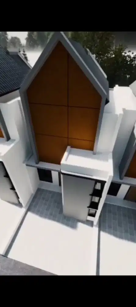Rumah mezanin estetik, modern dan kekinian