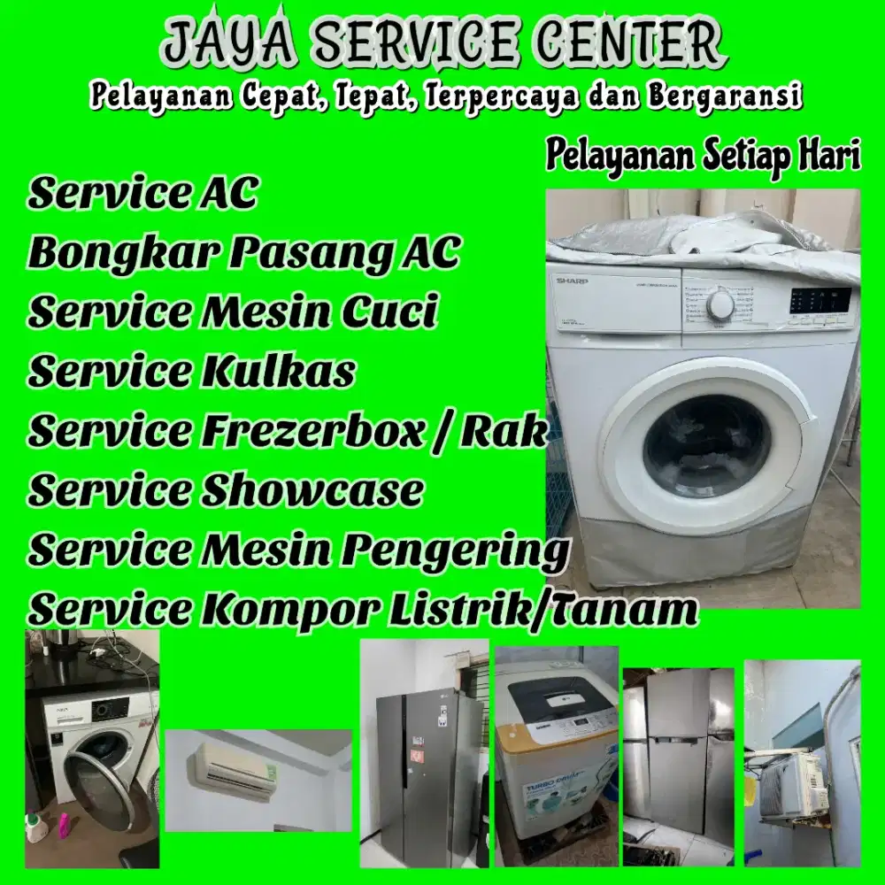 Service Mesin Cuci Kulkas Frezer Servis AC Bongkar Pasang AC Jambangan