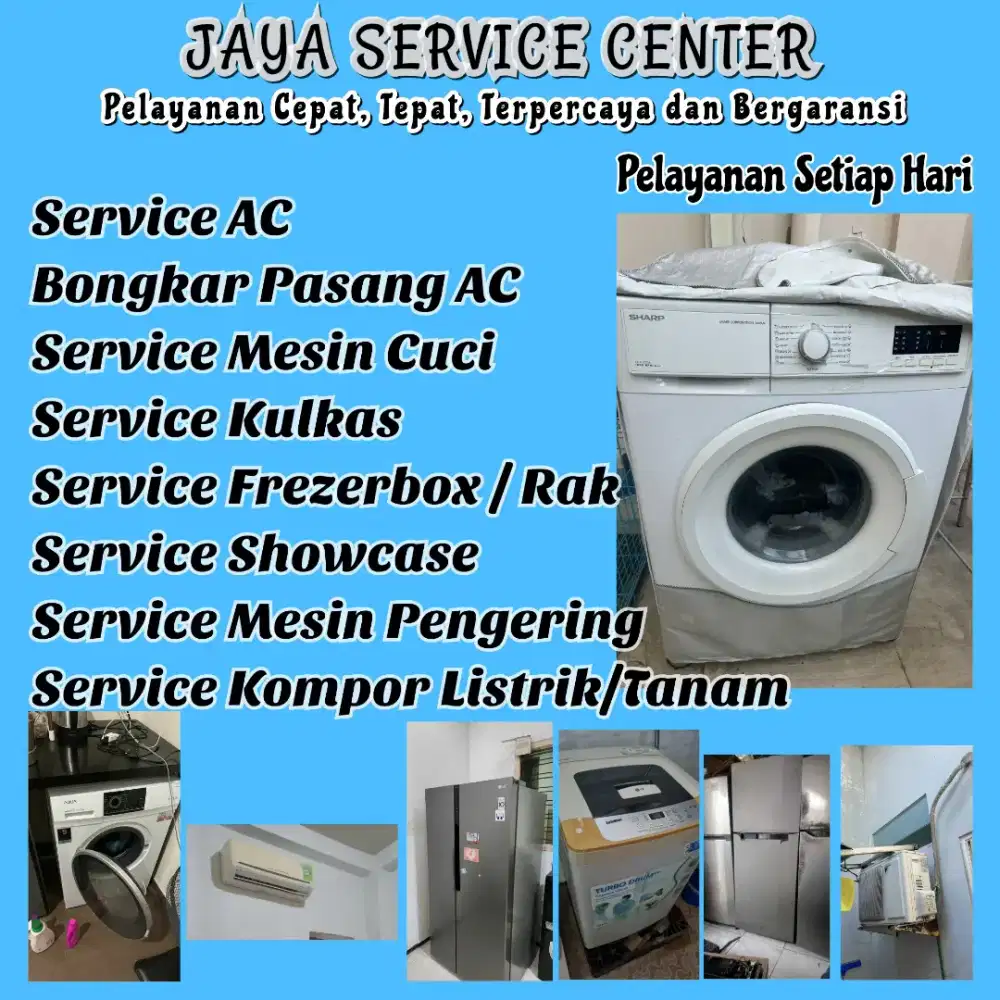 Service Mesin Cuci Kulkas Frezer Servis AC Bongkar Pasang AC Mulyorejo