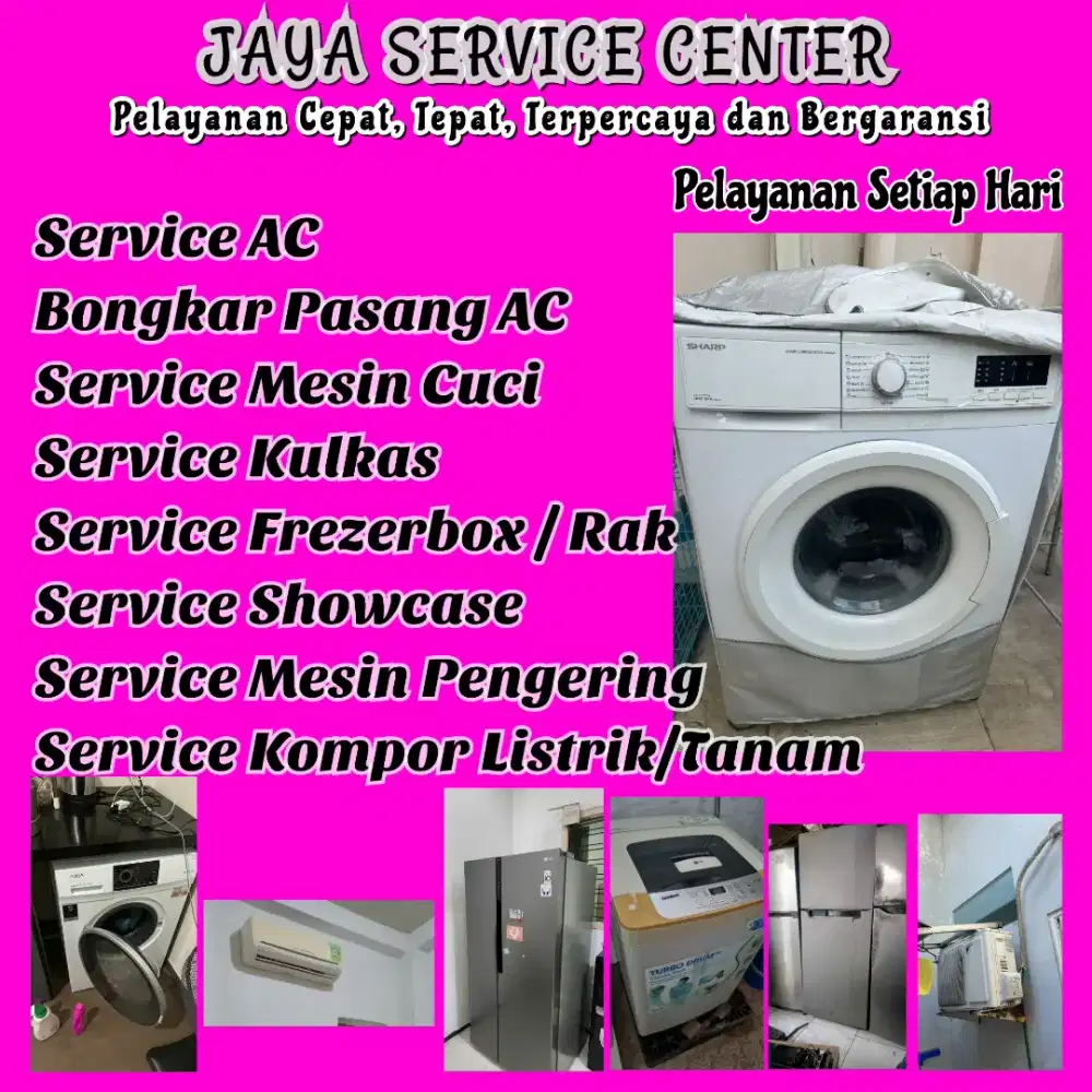 Service Kulkas Frezer Bongkar Pasang AC Servis AC Mesin Cuci Pakuwon