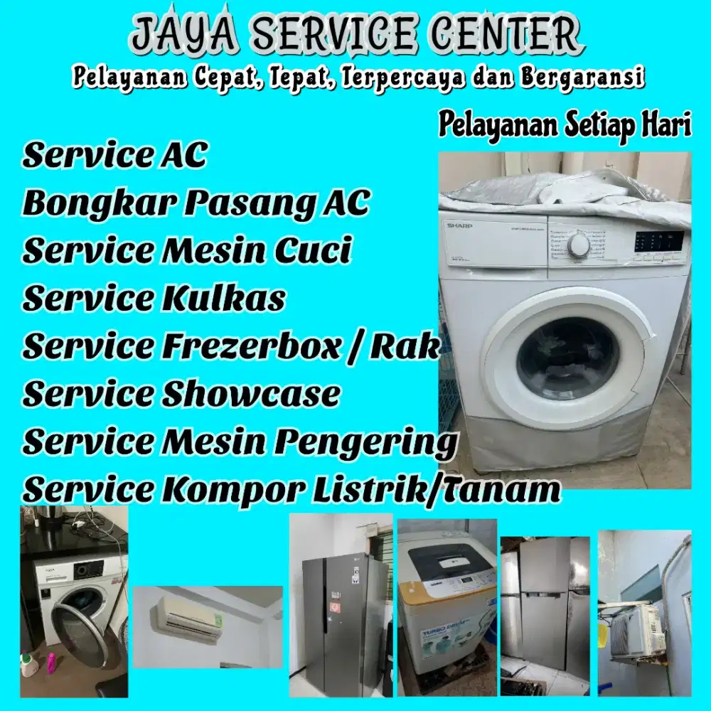 Service Mesin Cuci Kulkas Frezer Servis AC Bongkar Pasang AC Rungkut