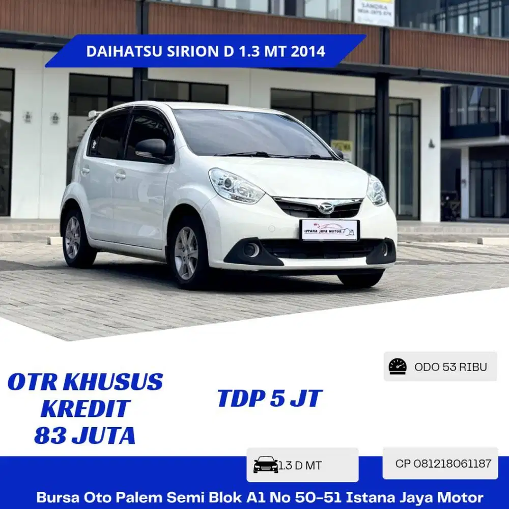 DAIHATSU SIRION D 1.3 MT 2014 PUTIH