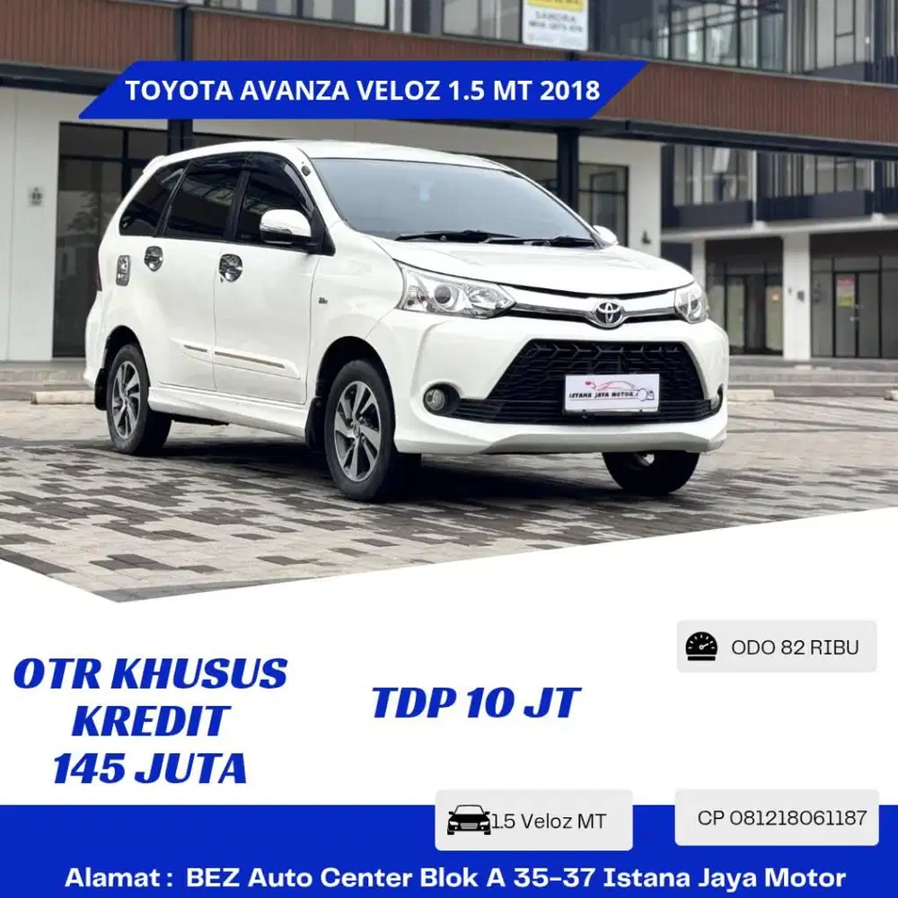 LOW KM Toyota Avanza Veloz 1.5 MT 2018 Putih
