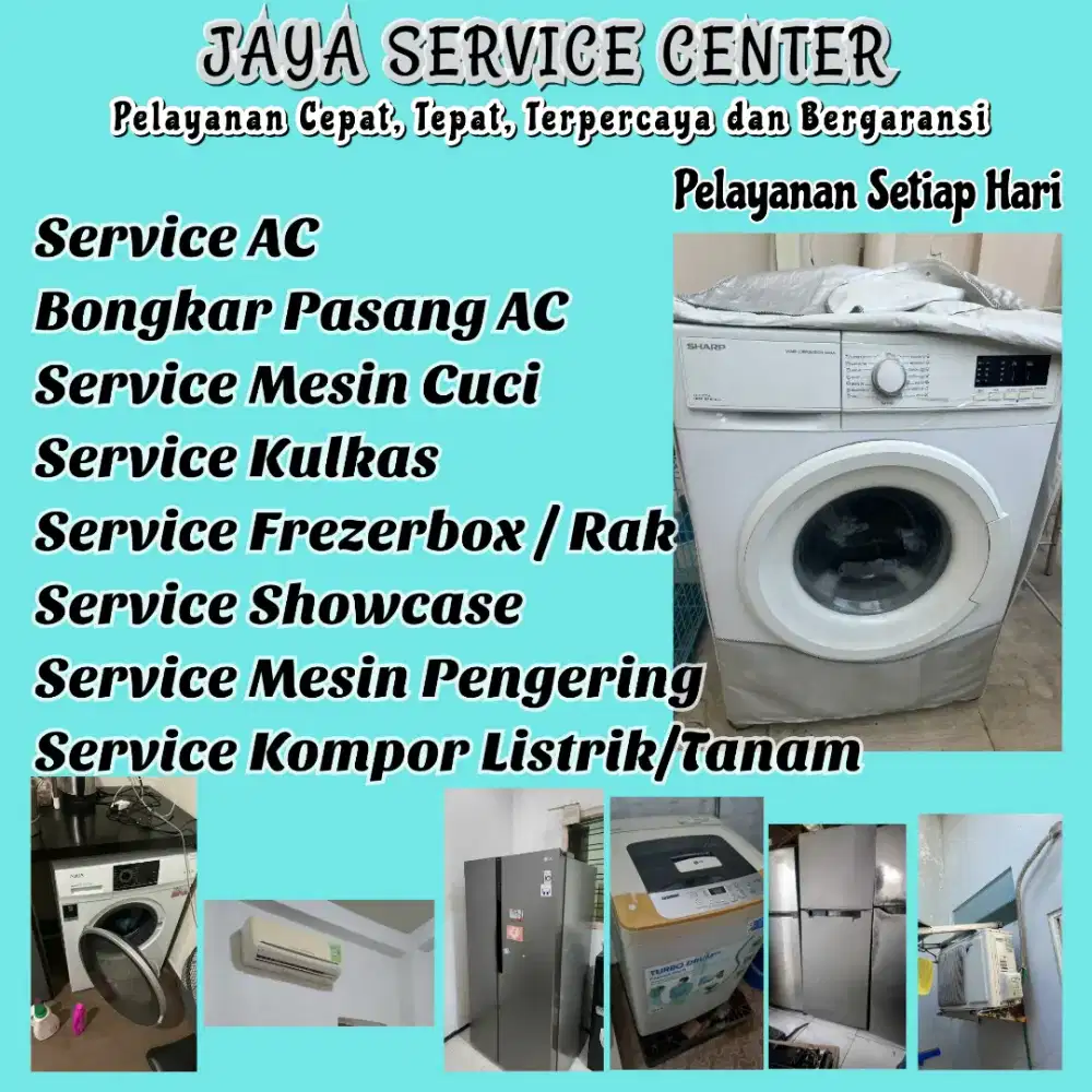 Service AC Kulkas Frezer Bongkar Pasang AC Servis Mesin Cuci Kedamean