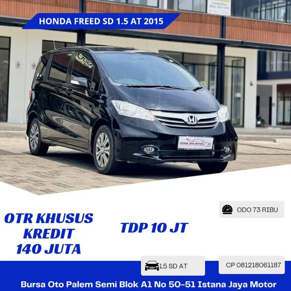 HONDA FREED SD 1.5 AT NIK 2015 HITAM