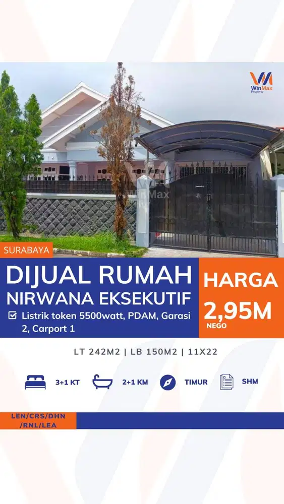 DIJUAL RUMAH Lokasi NIRWANA EKSEKUTIF