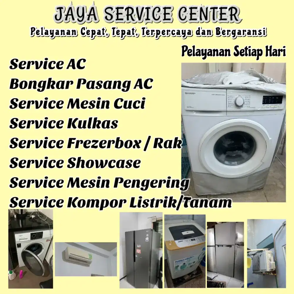 Service Mesin Cuci Kulkas Frezer Servis AC Bongkar Pasang AC Benjeng