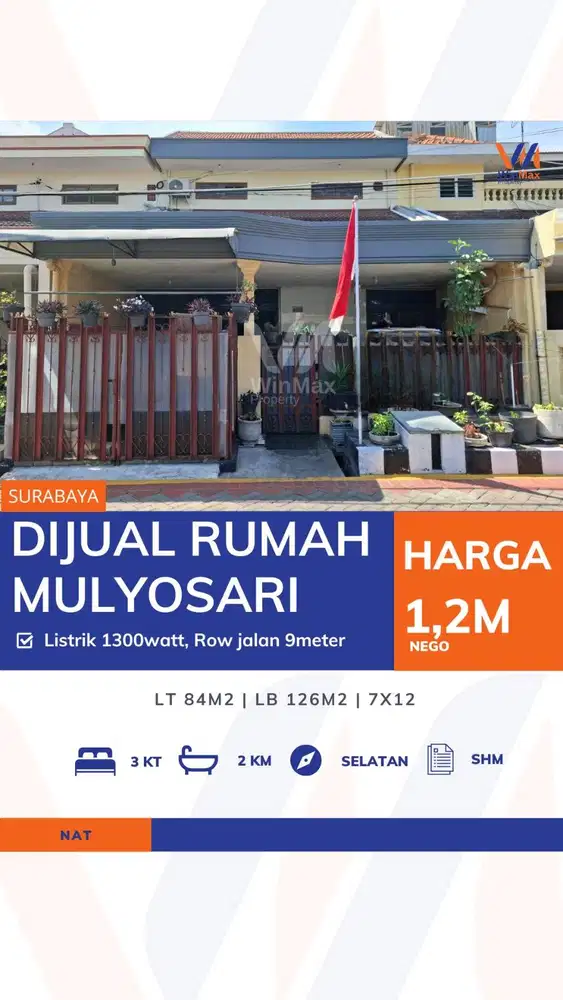 DIJUAL RUMAH Lokasi MULYOSARI