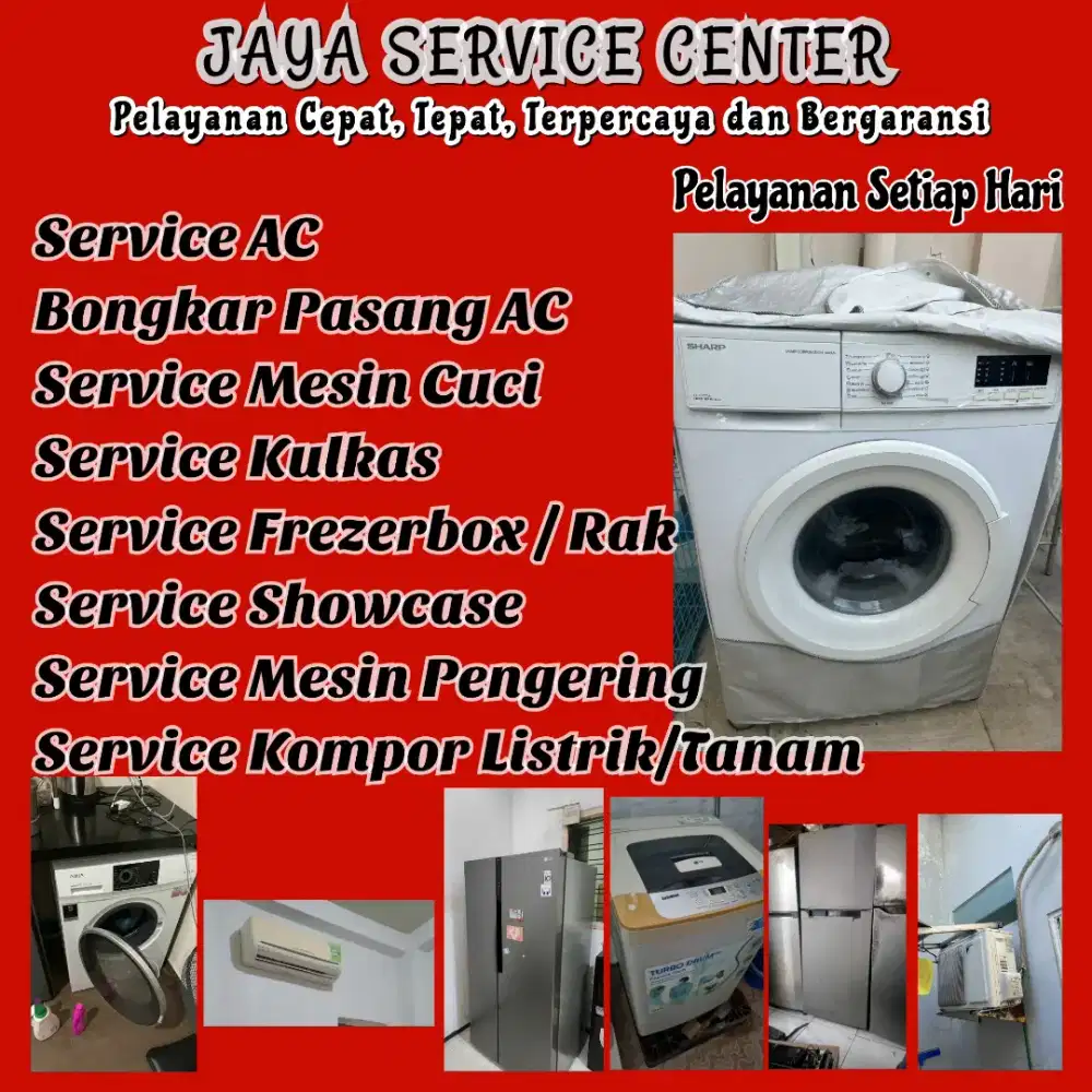 Service Mesin Cuci Kulkas Bongkar Pasang AC Servis AC Balong Panggang